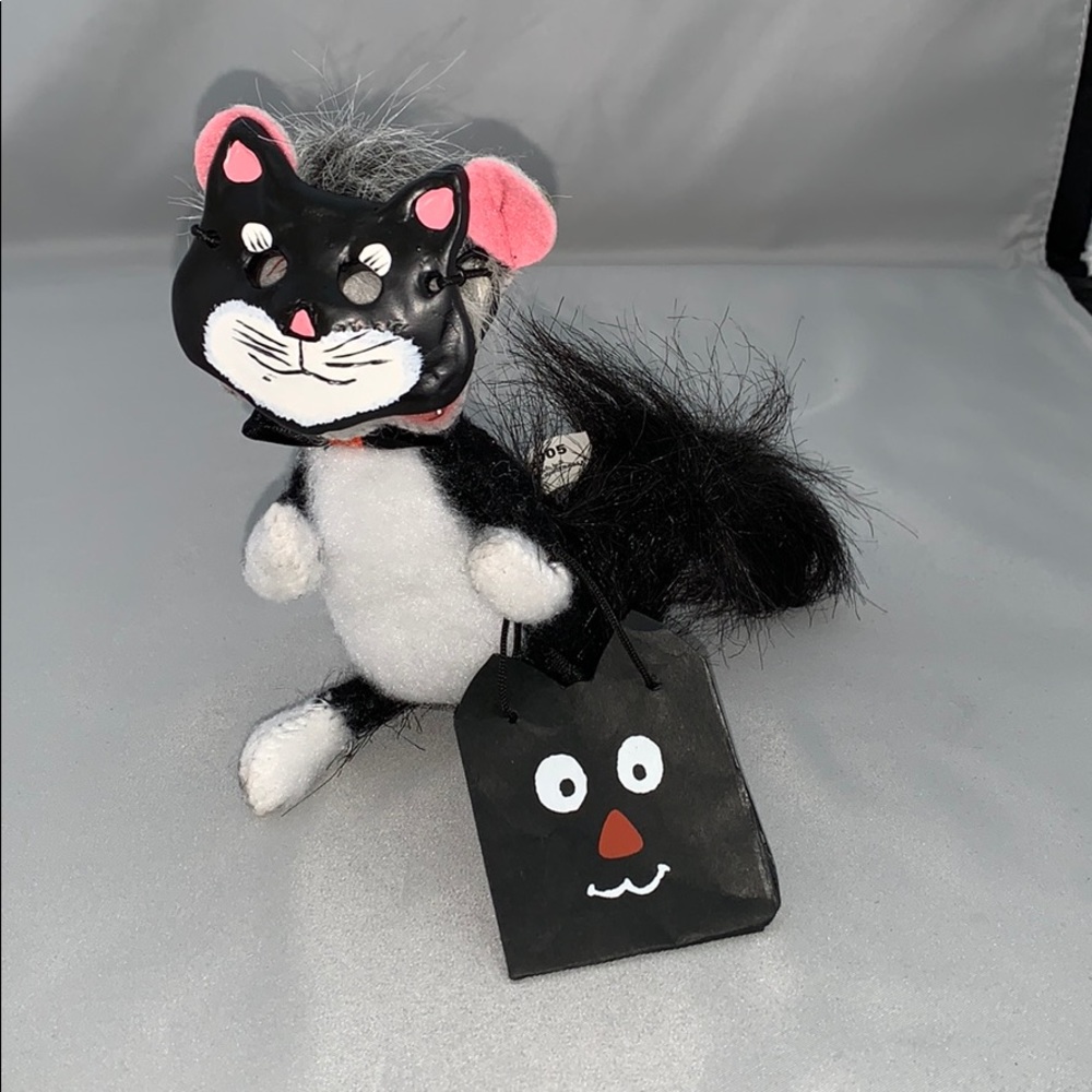 Annalee Vintage Cat Halloween Trick Or Treater Decor Art Plush